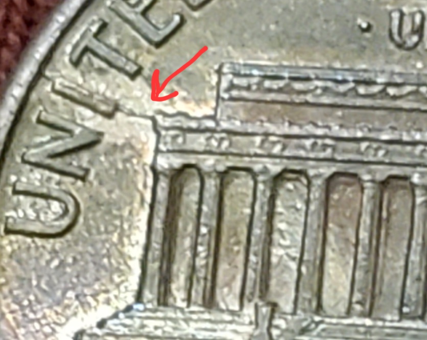 1991-Penny-With-A-Risen-Line-On-Reverse-Side.-I-Tried-To-Get-Better-Pictures-And-Different-Angles